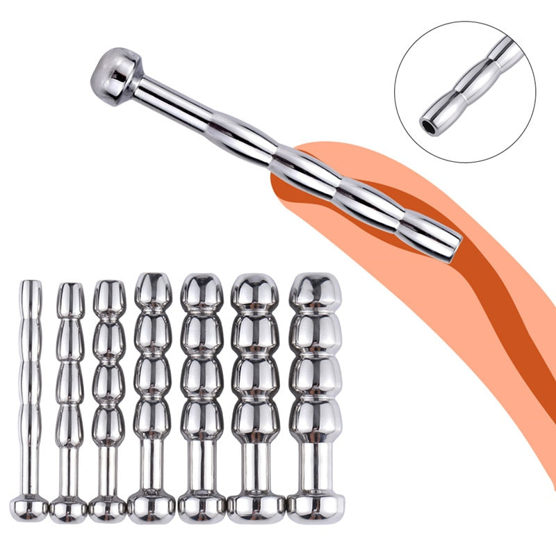 2020 New 7 Models of Metal In Stainless Steel Catheter Penis Uretral Dilators of Stick Horse Eye Stimulation SM Toys B2-3-39